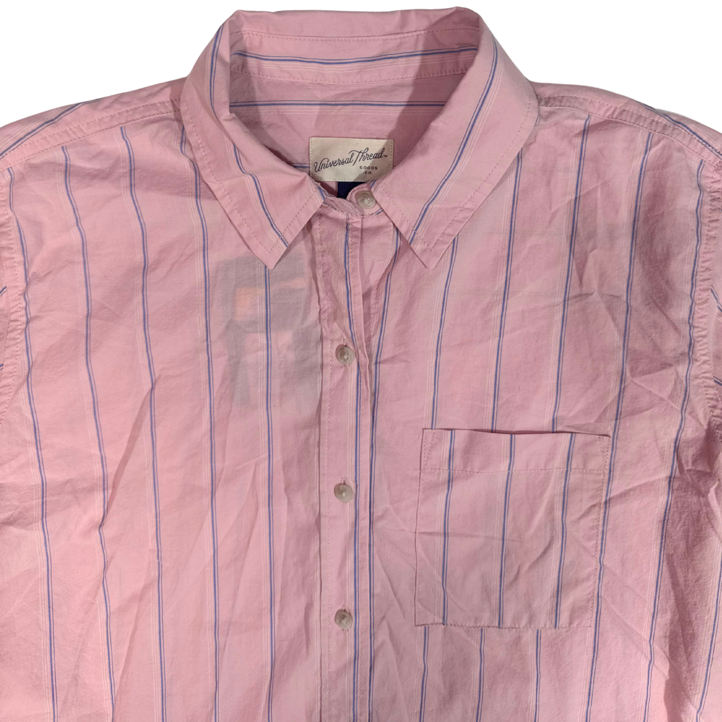 Camisa de manga larga con cuello y botones al frente UNIVERSAL THREAD para mujer