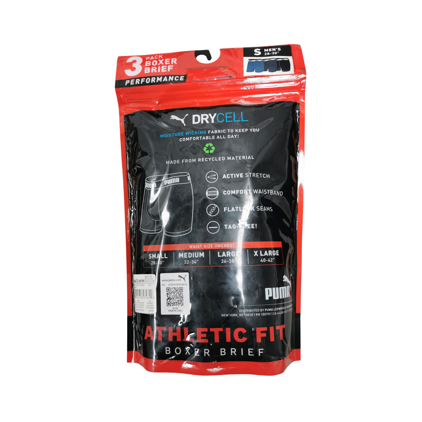 Boxers PUMA Athletic Fit Set de 3 piezas para hombre