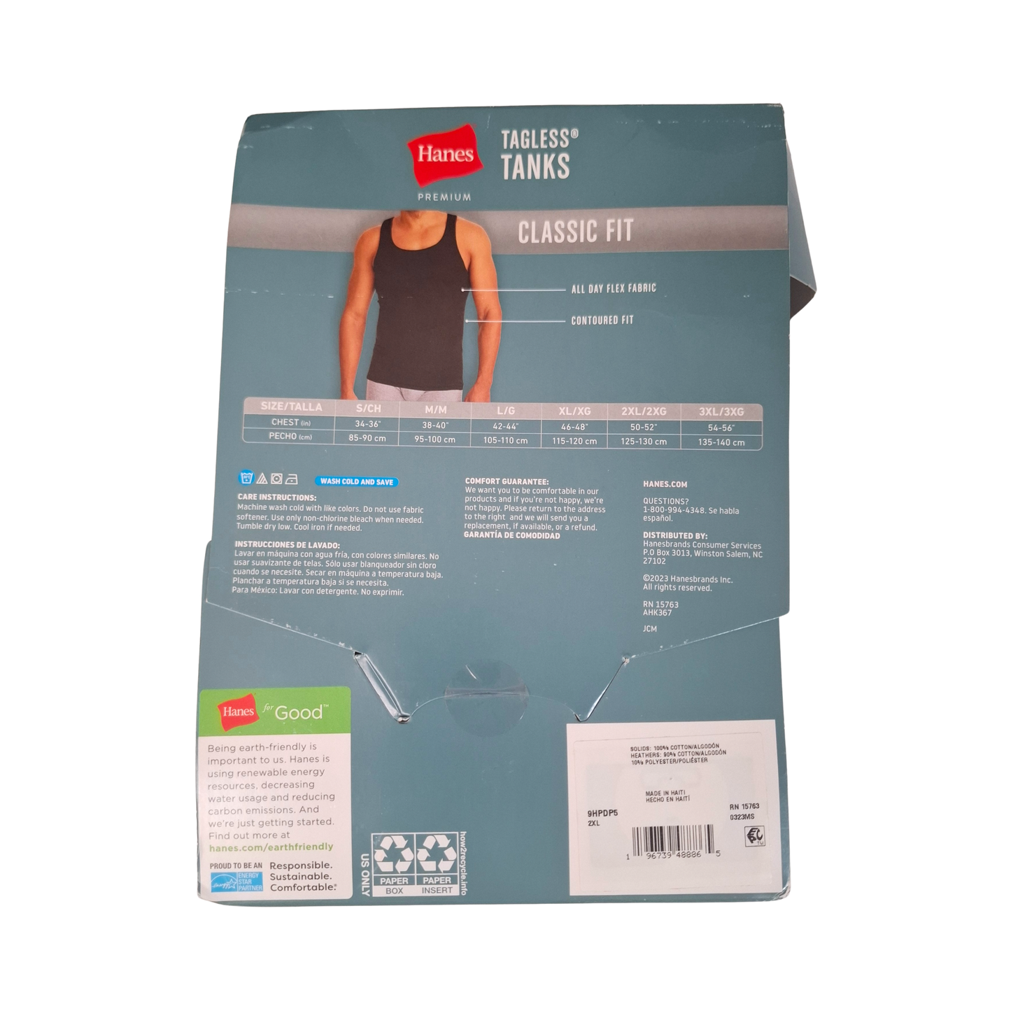 Camisetas tipo tank HANES Premium Classic Fit para hombre - Set de 5