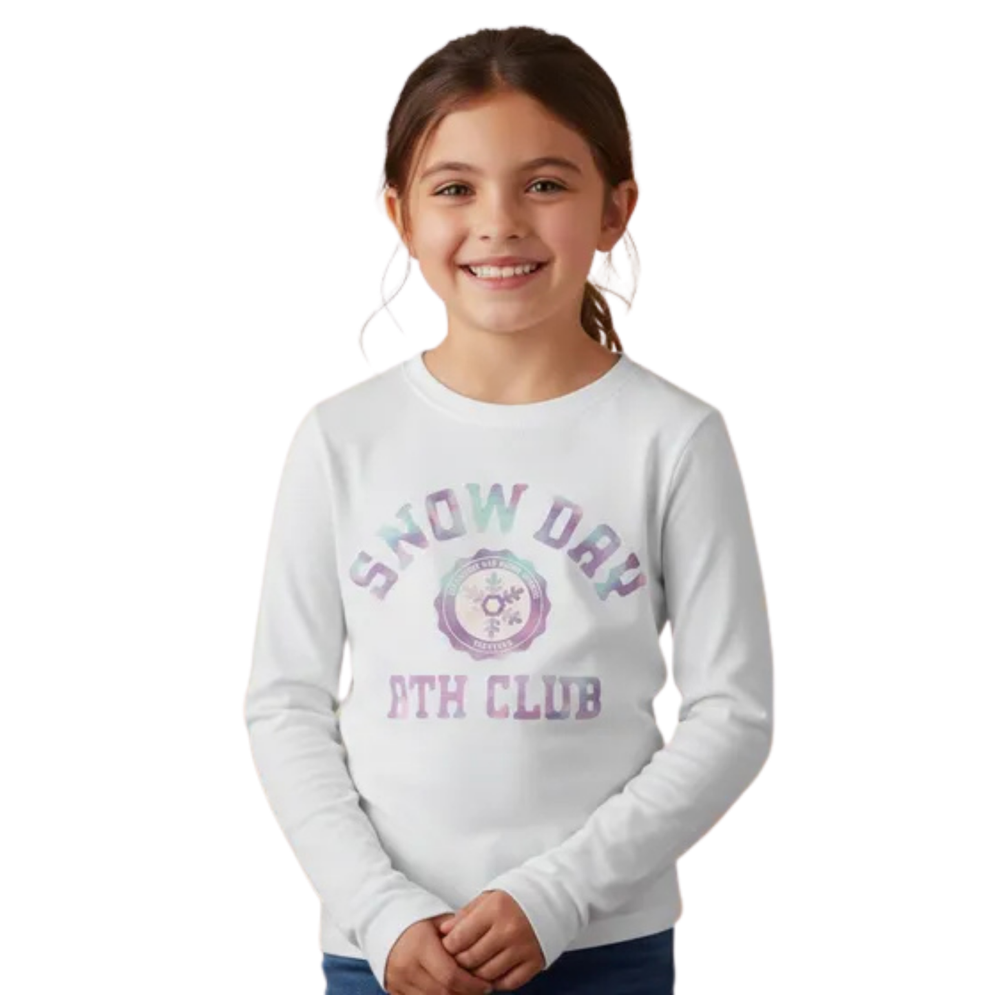 Playera de manga larga CAT & JACK Snow Day para niña