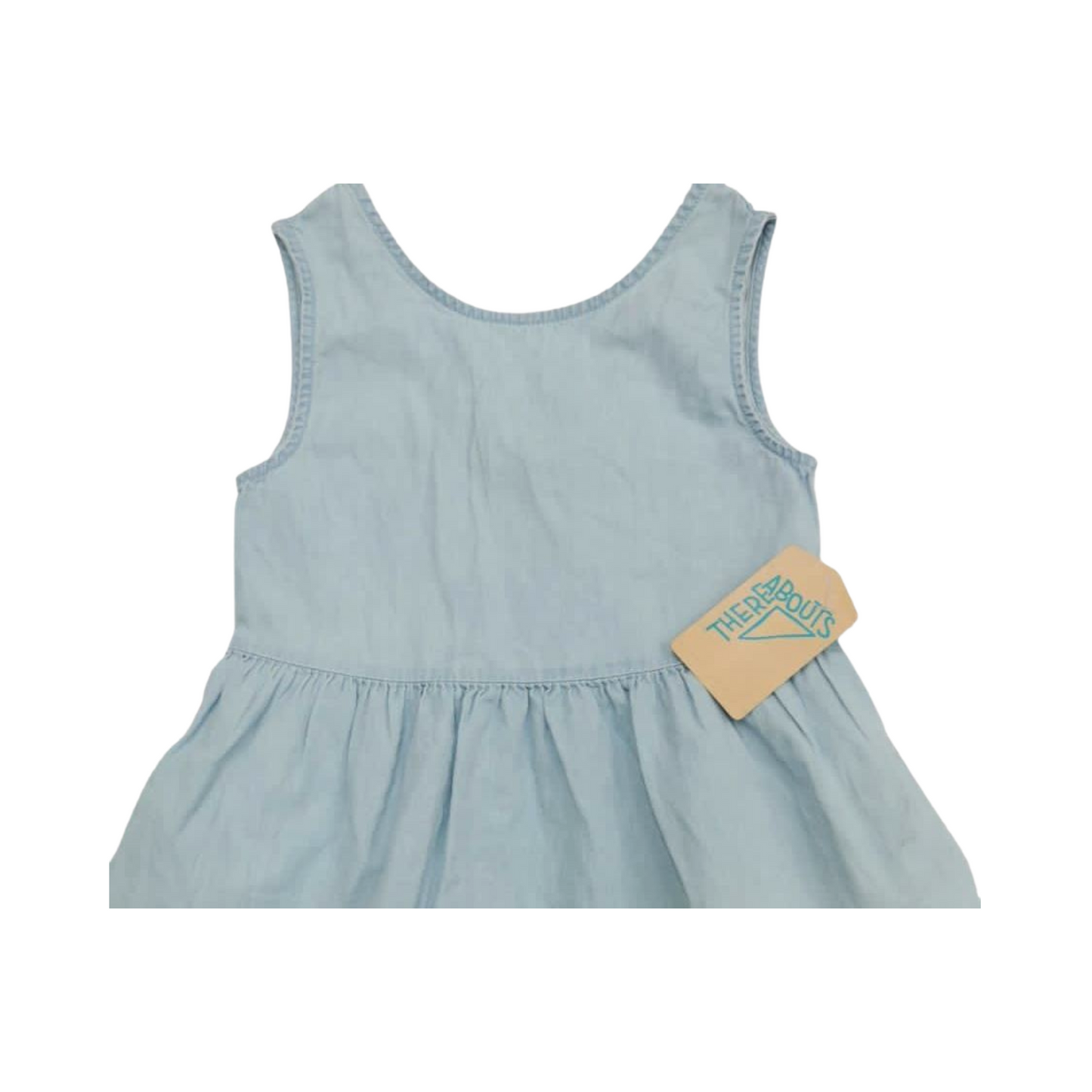 Vestido sin mangas THEREABOUTS Chambray Solid para niña