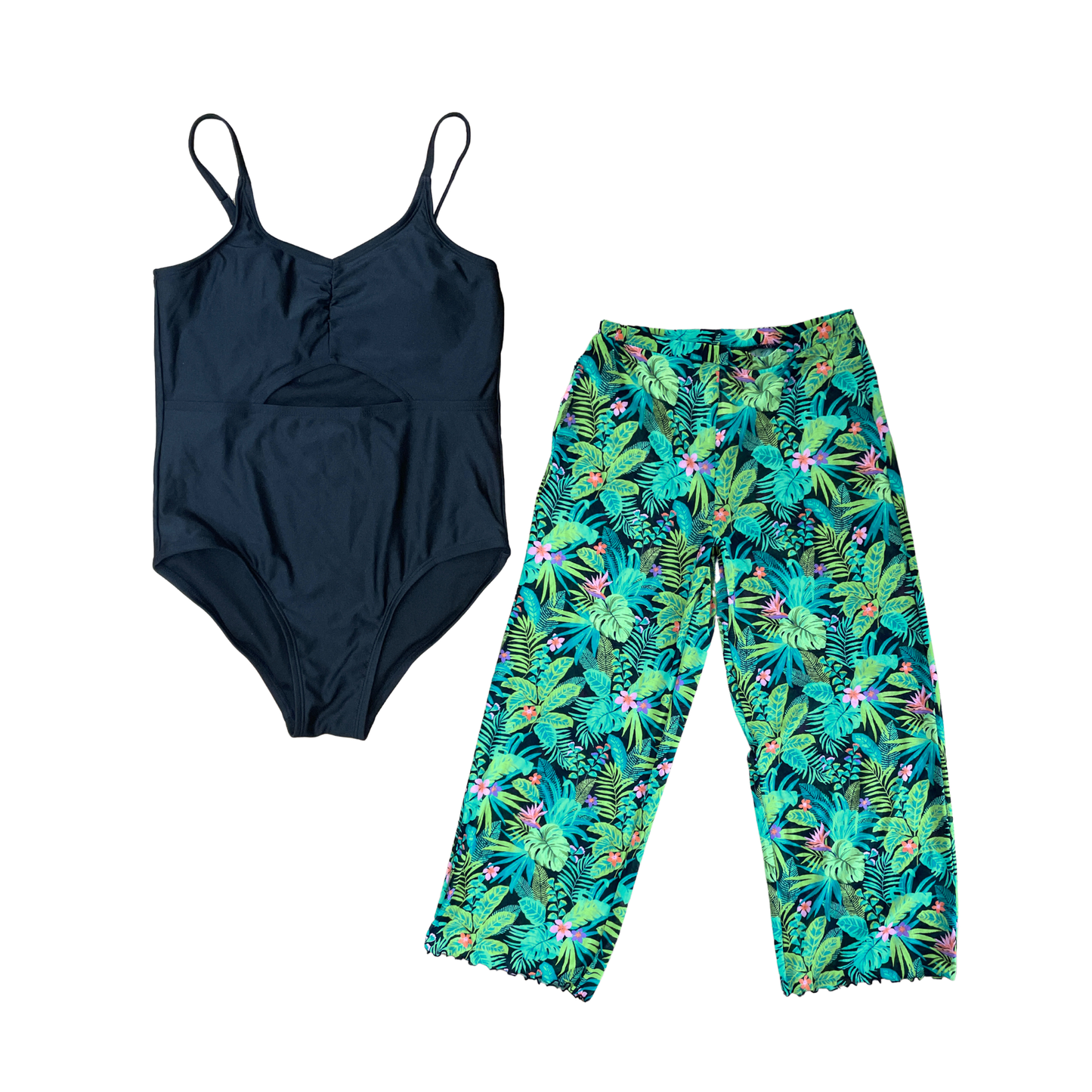 Conjunto traje de baño con pantalón ART CLASS para niña 2 piezas