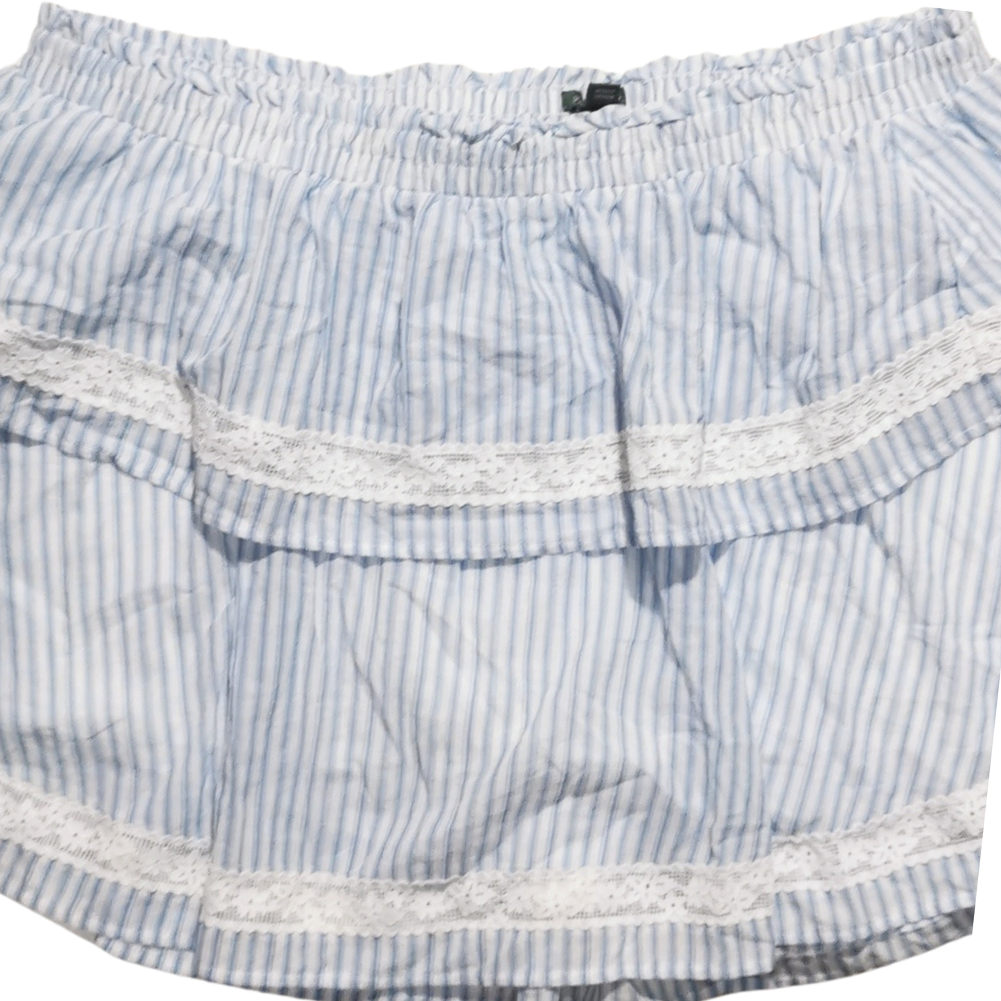 Mini skort de línea A con encaje y volantes WILD FABLE para mujer