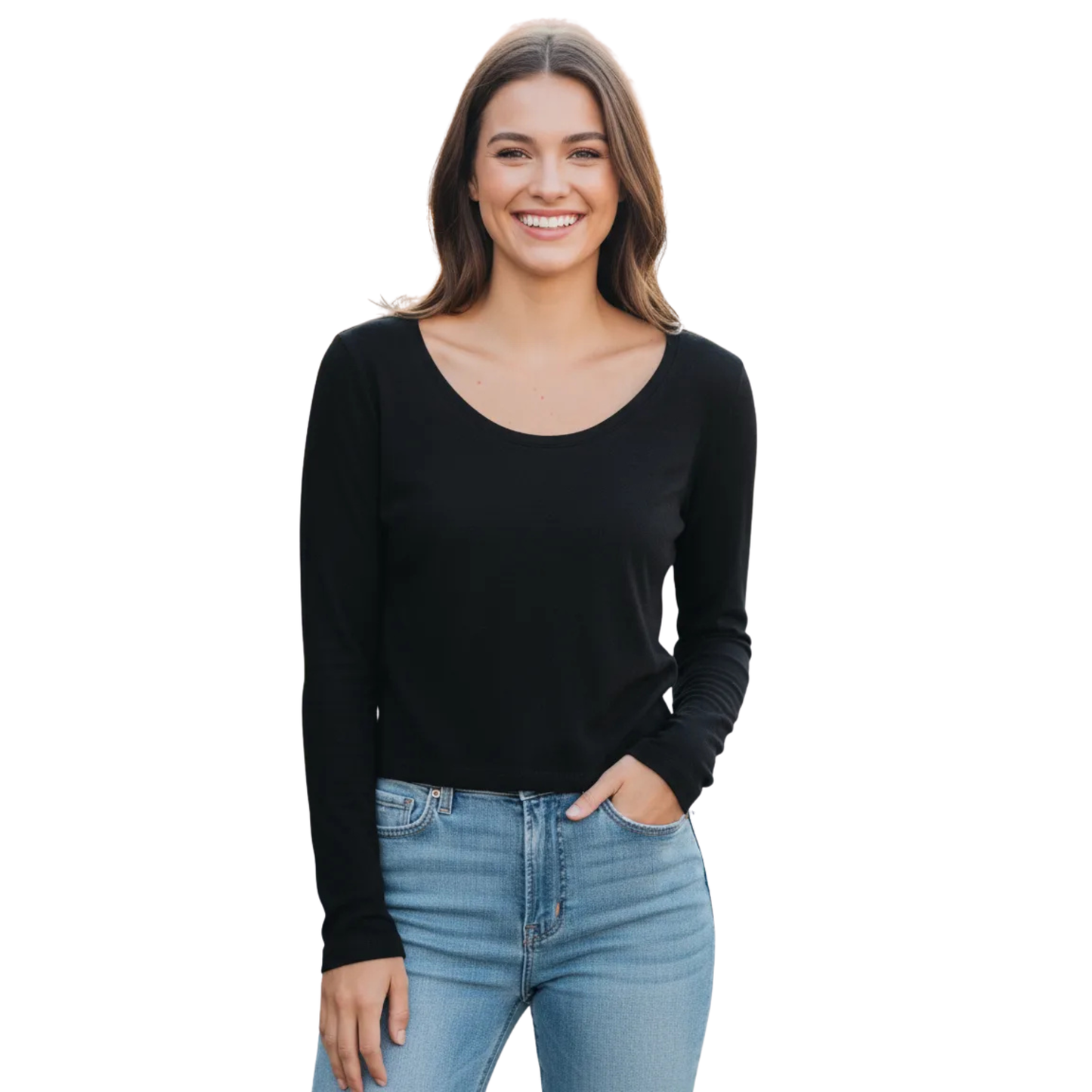 Playera de manga larga UNIVERSAL THREAD para mujer