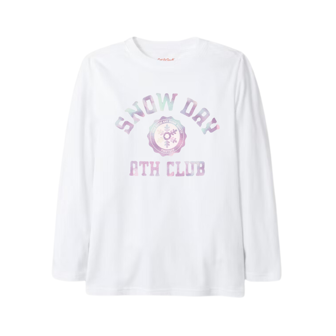 Playera de manga larga CAT & JACK Snow Day para niña