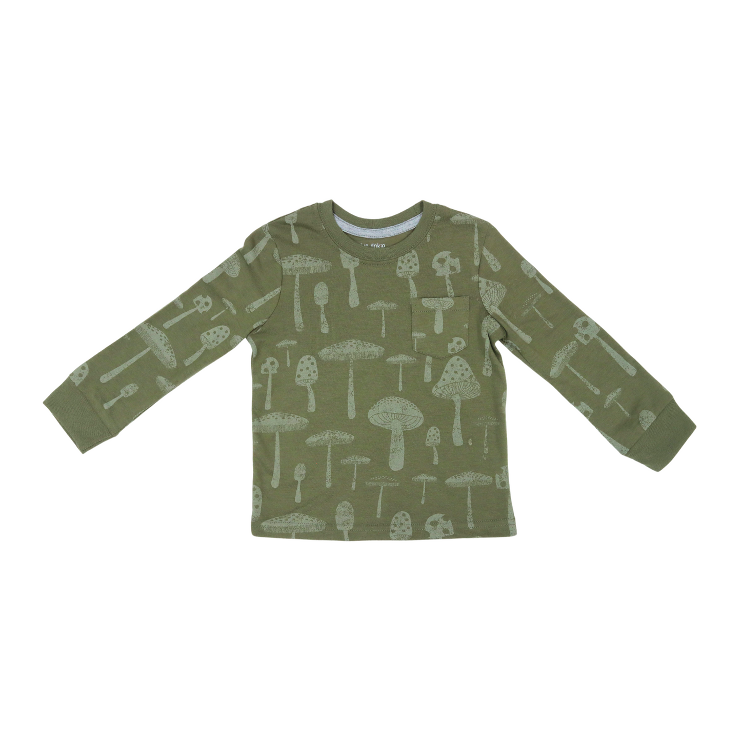 Playera de manga larga OKIE DOKIE Mushrooms para bebé niño
