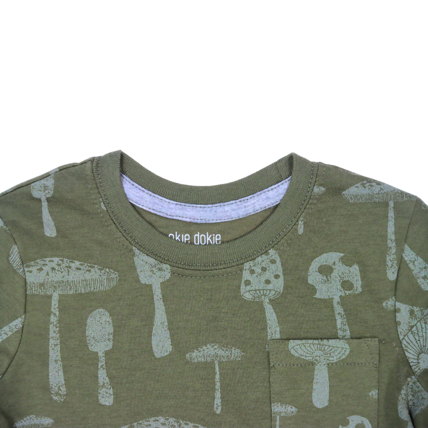 Playera de manga larga OKIE DOKIE Mushrooms para bebé niño
