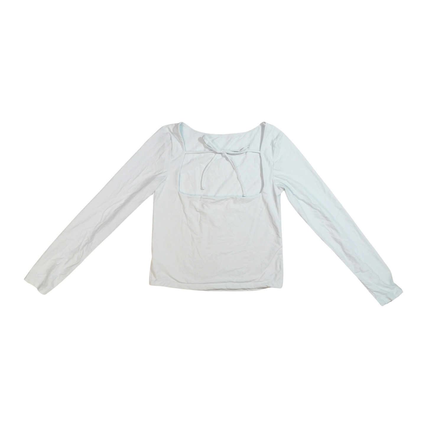 Playera de manga larga con escote cuadrado en espalda WILD FABLE para mujer