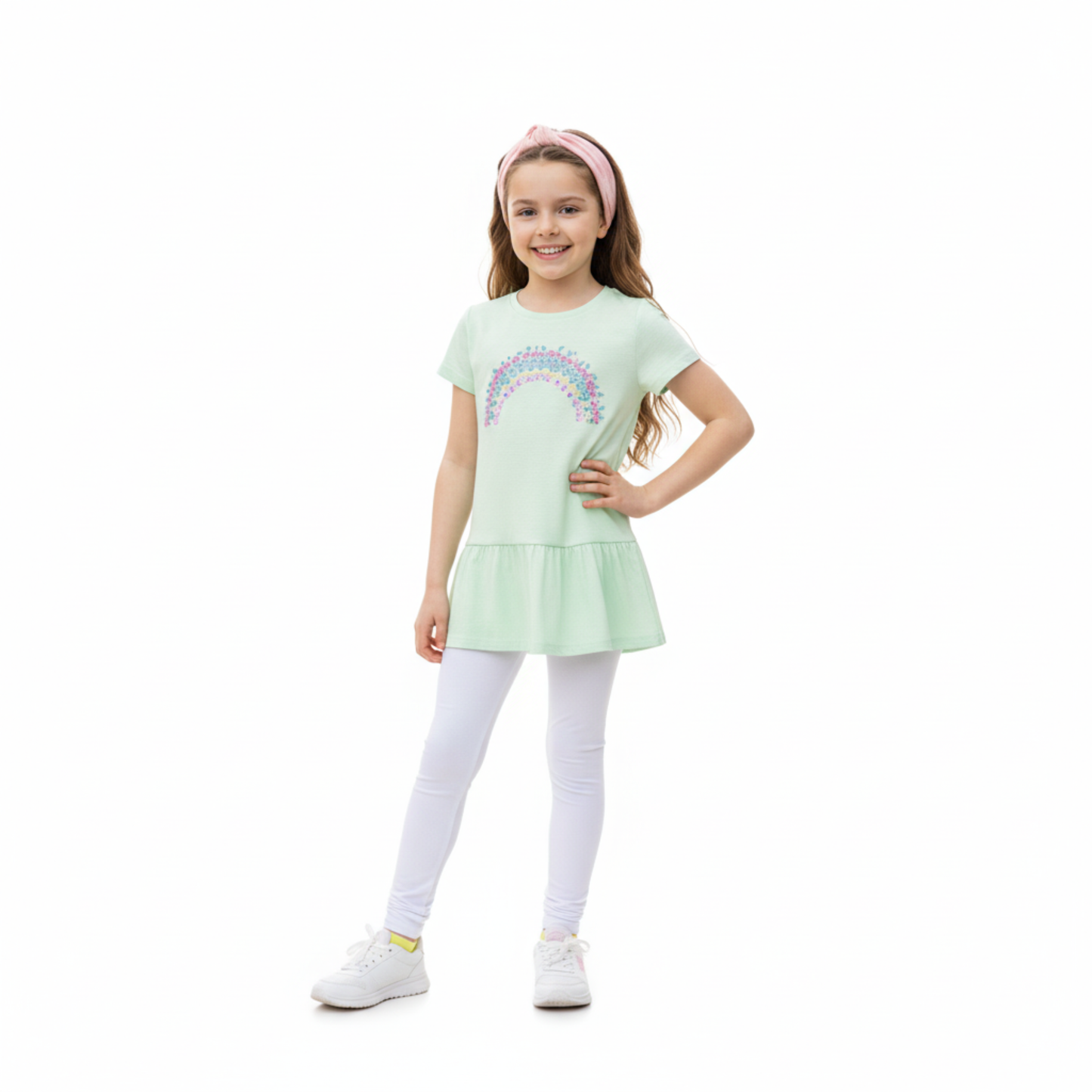 Playera larga RUMI + RYDER para niña
