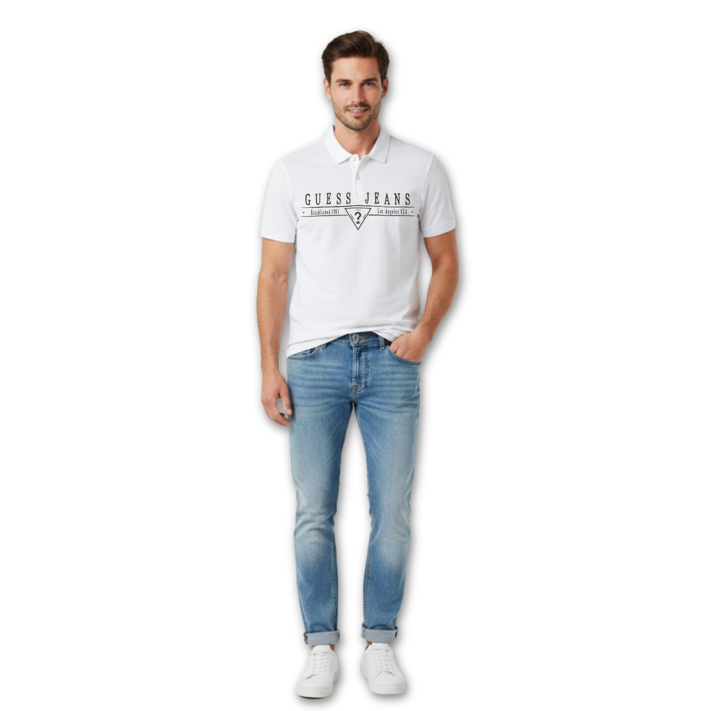 Playera Polo GUESS Jeans para hombre