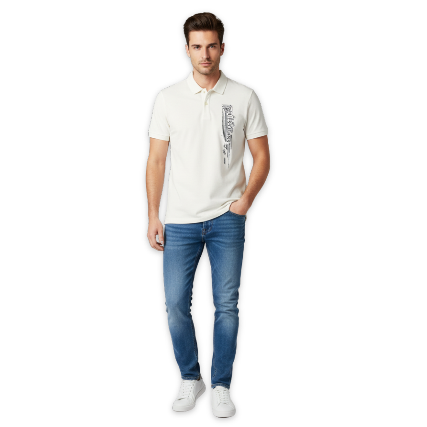 Playera Polo GUESS Los Angeles para hombre