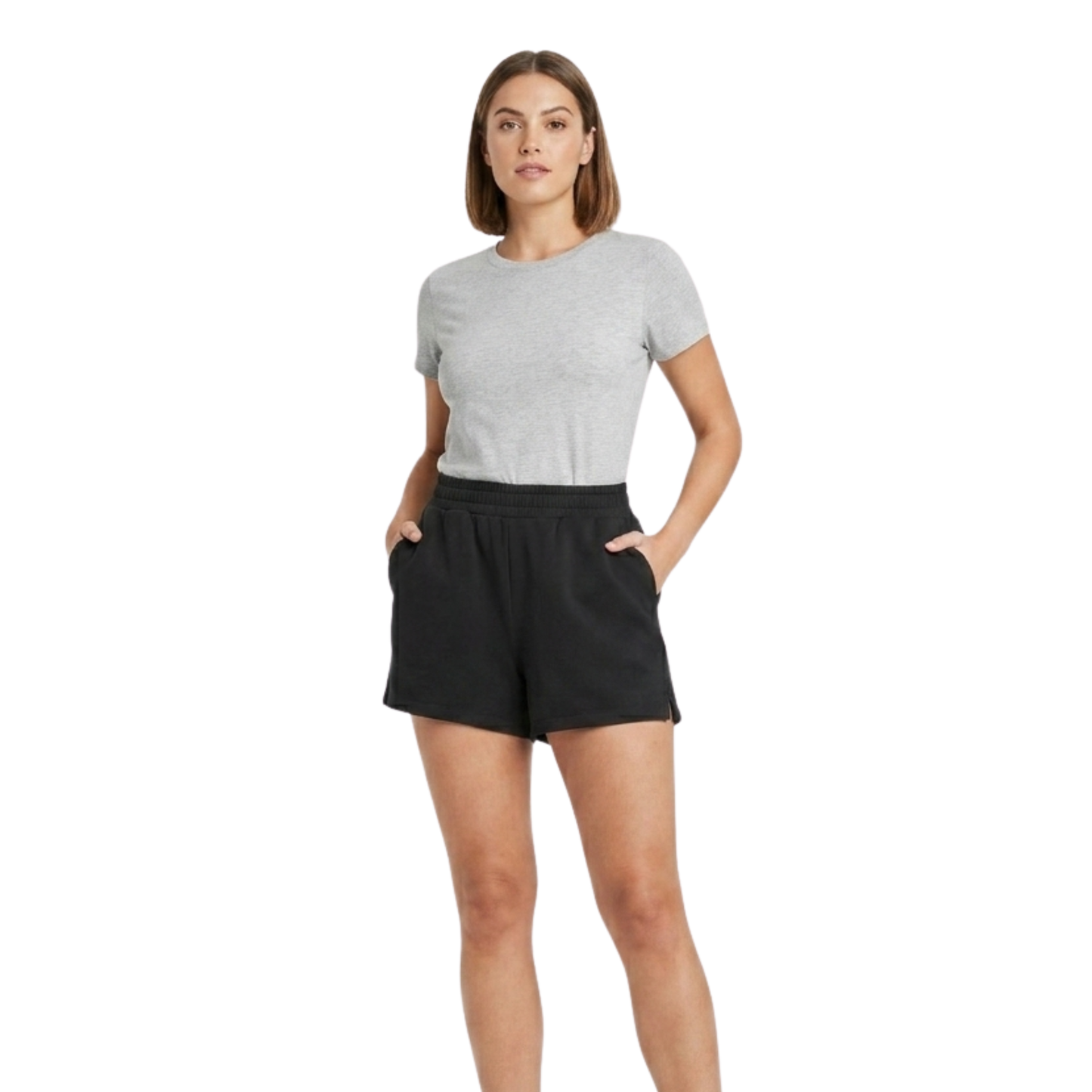 Shorts de talle alto y estilo Sandwash sin cierre A NEW DAY para mujer