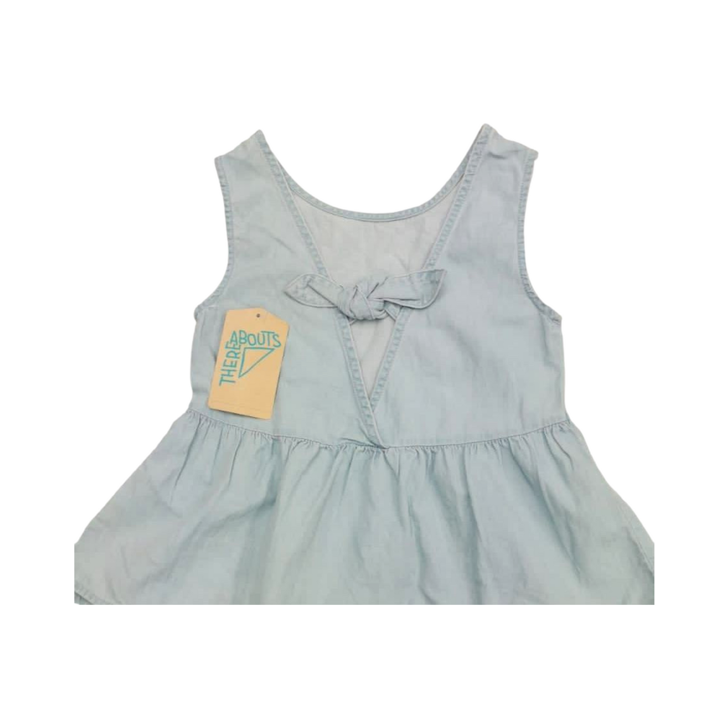 Vestido sin mangas THEREABOUTS Chambray Solid para niña