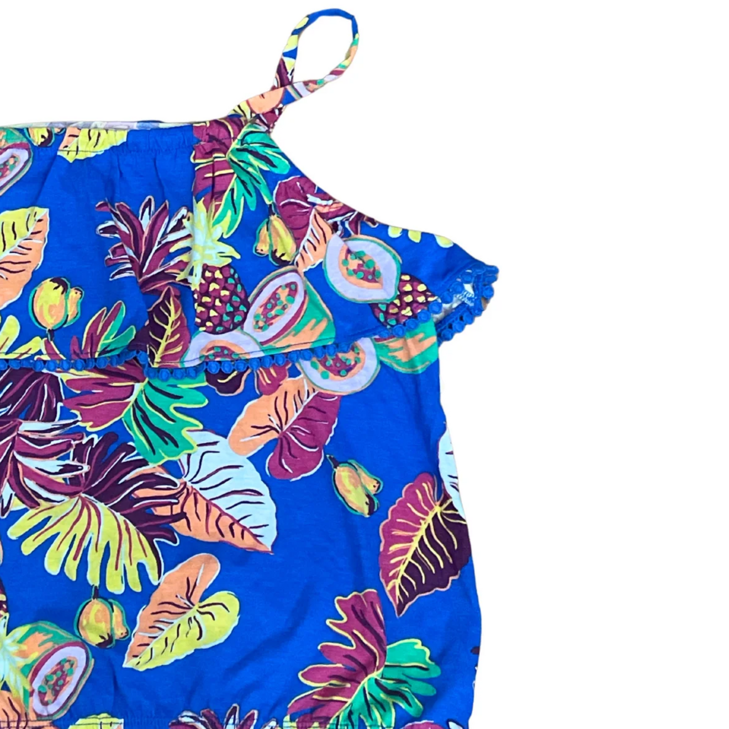 Blusa THEREABOUTS Racing Blue Leaf para niña