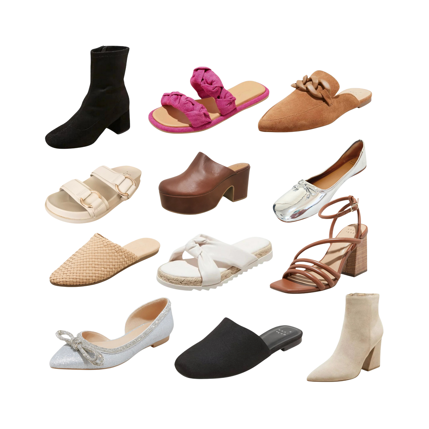 Paca lote de 50 pares de calzado americano Target para mujer