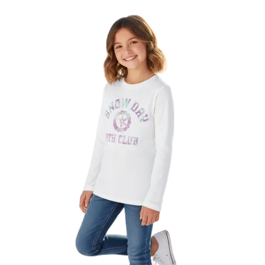 Playera de manga larga CAT & JACK Snow Day para niña