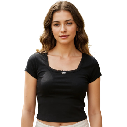 Playera WILD FABLE Roseta para mujer