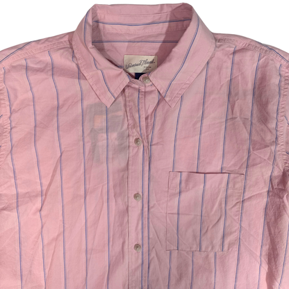 Camisa de manga larga con cuello y botones al frente UNIVERSAL THREAD para mujer