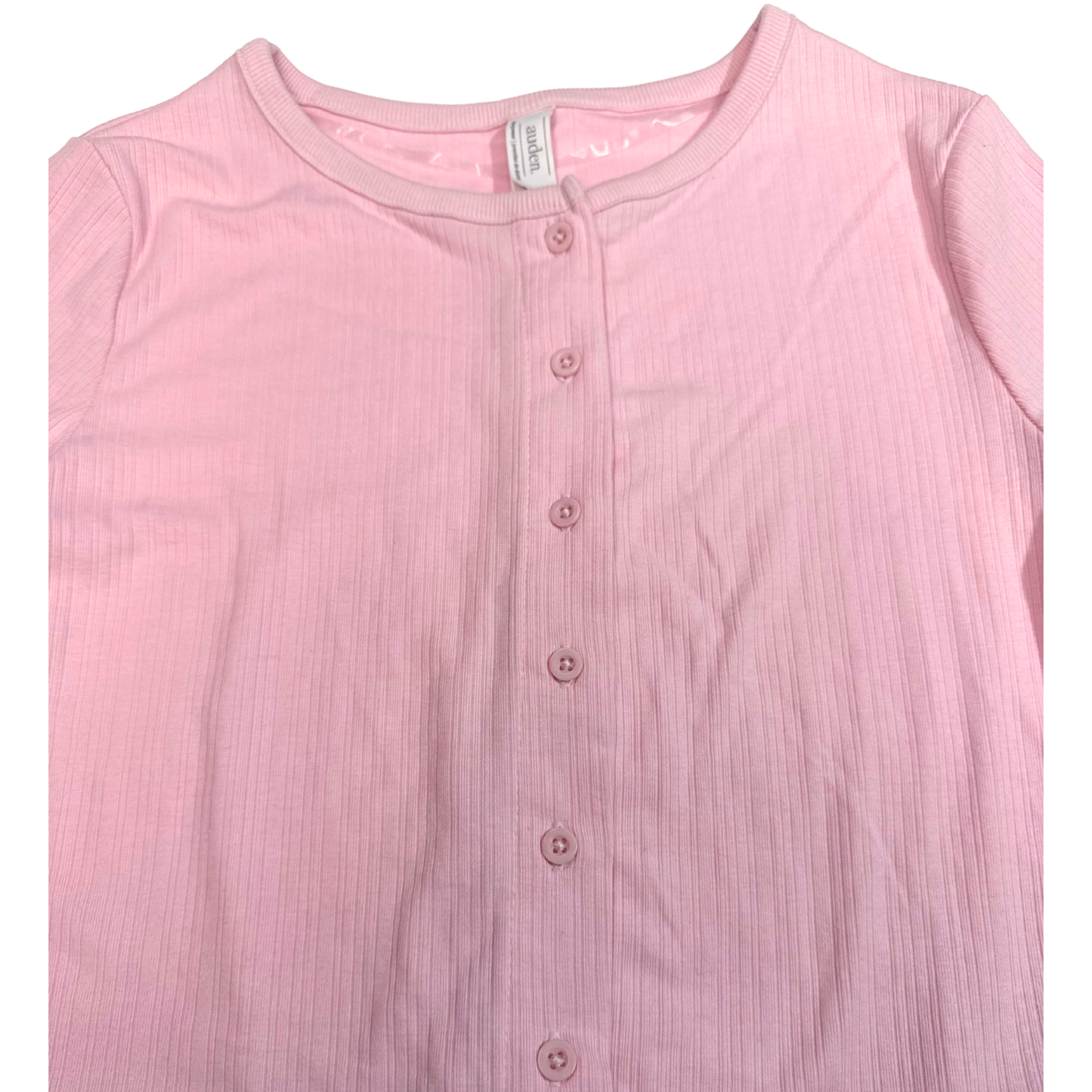 Cárdigan de pijama de tejido acanalado jaspeado AUDEN para mujer