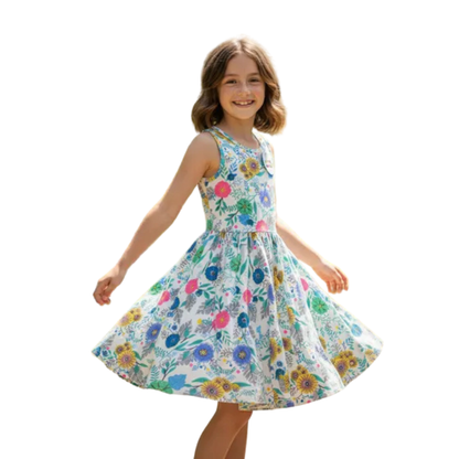 Vestido DOTDOTSMILE Floral Tank para niña
