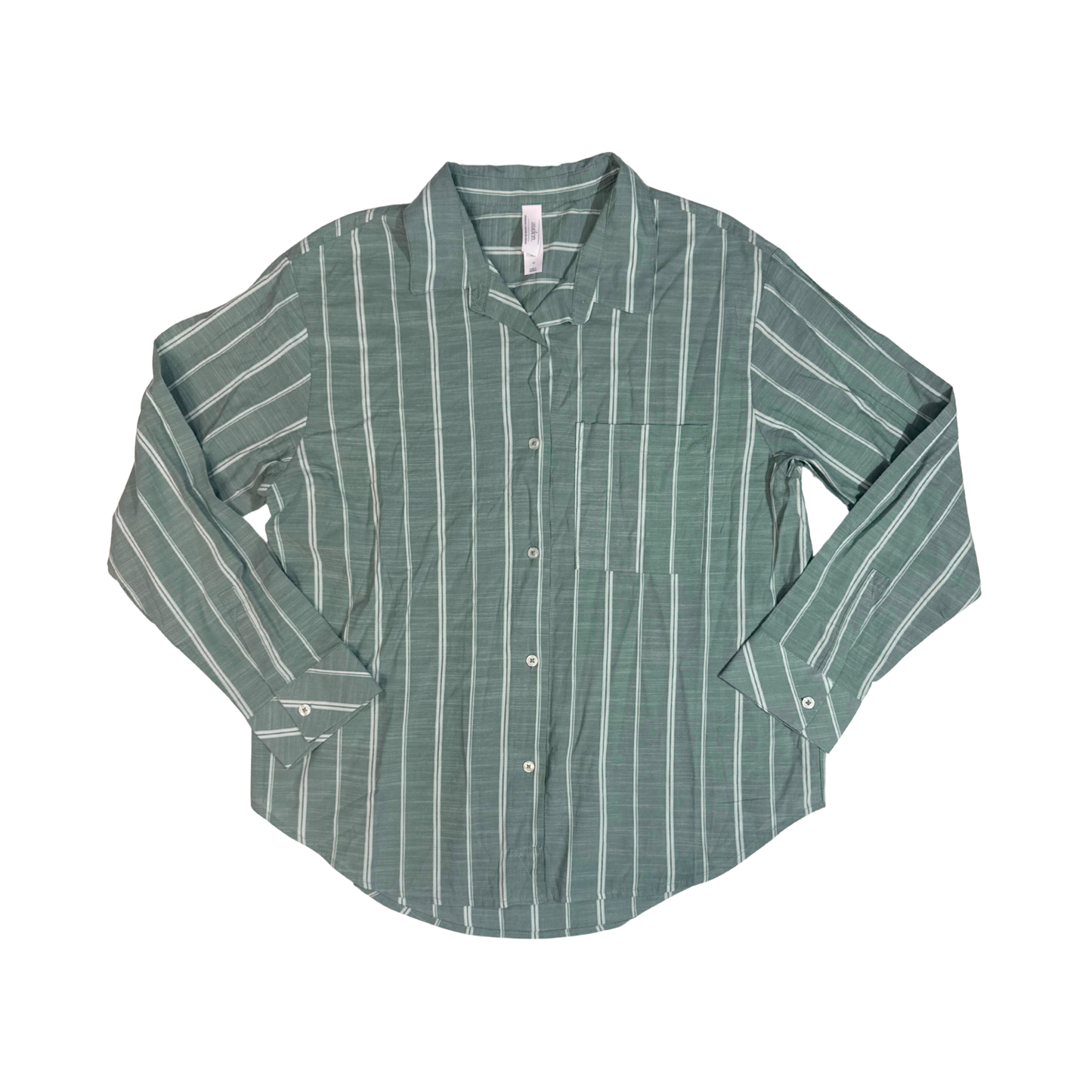 Camisa de pijama de manga larga a rayas AUDEN para mujer