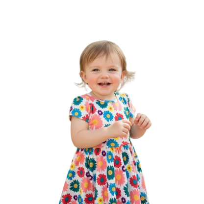 Vestido DOTDOTSMILE Floral Classic Cap para niña