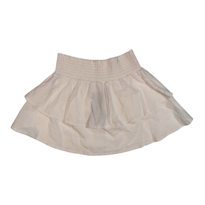 Mini Falda de doble volante con cintura fruncida WILD FABLE para mujer