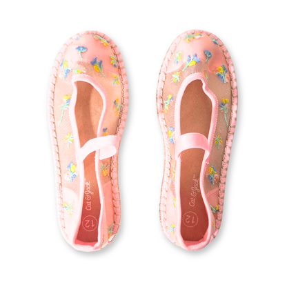 Alpargatas planas con bordado floral CAT & JACK Arren para niña