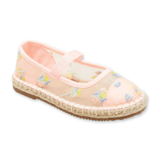Alpargatas planas con bordado floral CAT & JACK Arren para niña