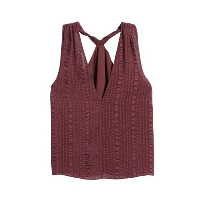 Blusa de seda tipo halter FRAME para mujer