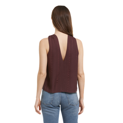 Blusa de seda tipo halter FRAME para mujer
