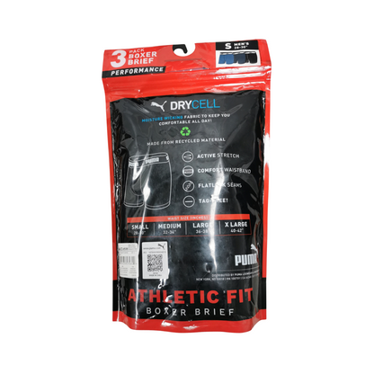 Boxers PUMA Athletic Fit Set de 3 piezas para hombre