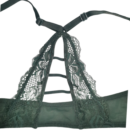 Bra demi de encaje con espalda Racerback AUDEN para mujer