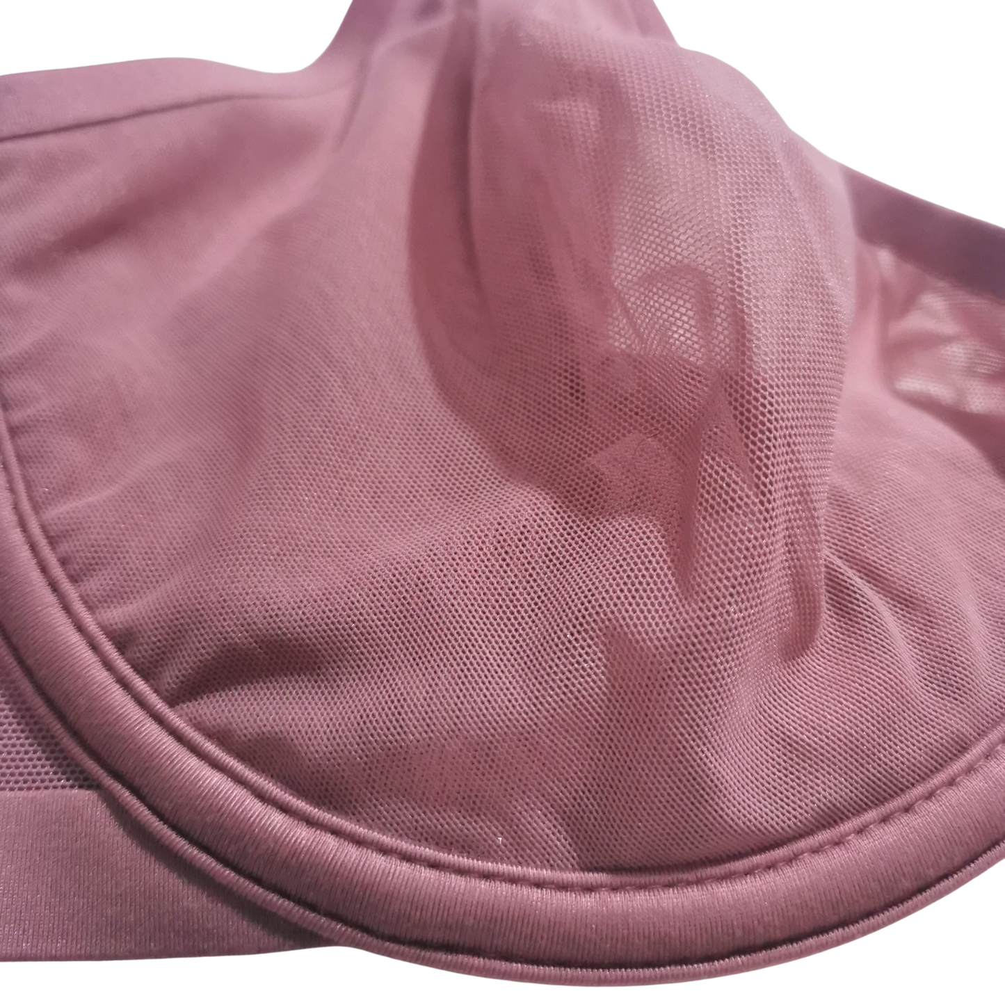 Bra de media copa de malla sin forro AUDEN para mujer