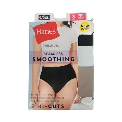 Bragas de corte alto, sin costuras y de efecto alisador HANES para mujer - Set de 3