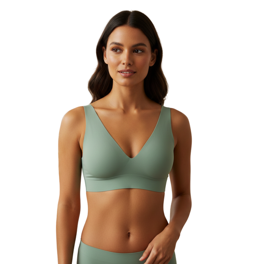 Bralette escotado de microfibra termoadherida AUDEN Luxury Collection para mujer
