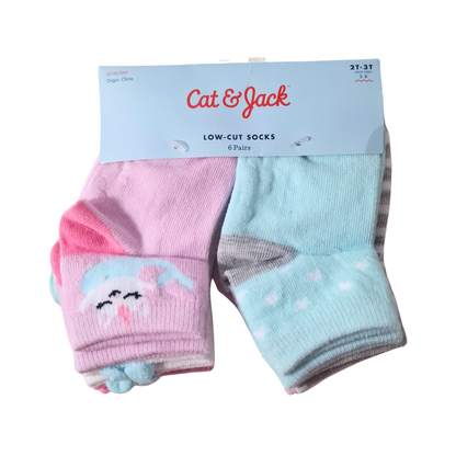 Calcetines CAT & JACK para niña pequeña - Set de 6 pares