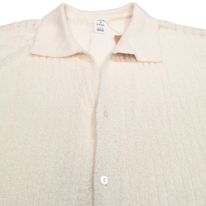 Camisa de punto estilo Cover-up con botones SHADE & SHORE para mujer