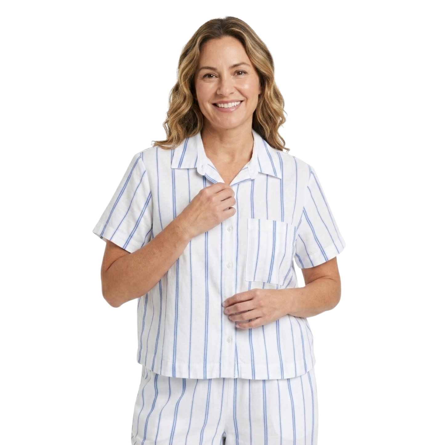 Camisón de pijama de manga corta AUDEN para mujer