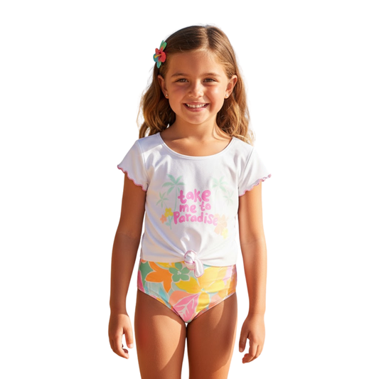 Conjunto de traje de baño CAT & JACK para niña 2 piezas