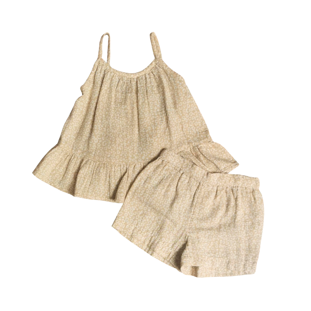 Conjunto fruncido OKIE DOKIE para bebé niña