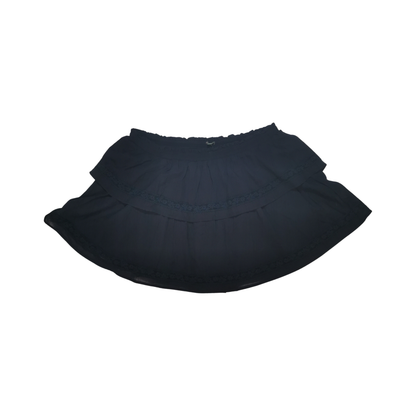 Mini skort de línea A con encaje y volantes WILD FABLE para mujer