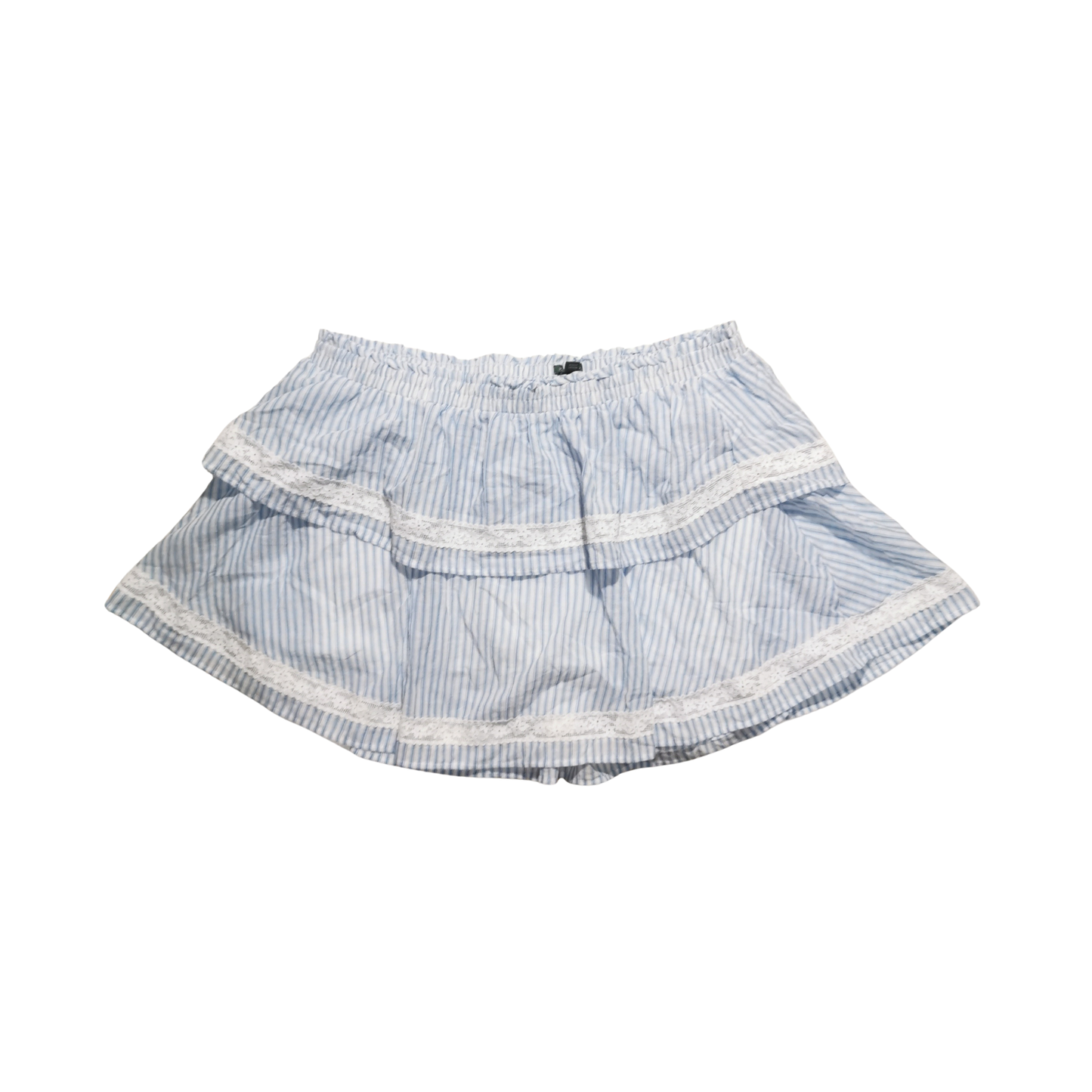 Mini skort de línea A con encaje y volantes WILD FABLE para mujer