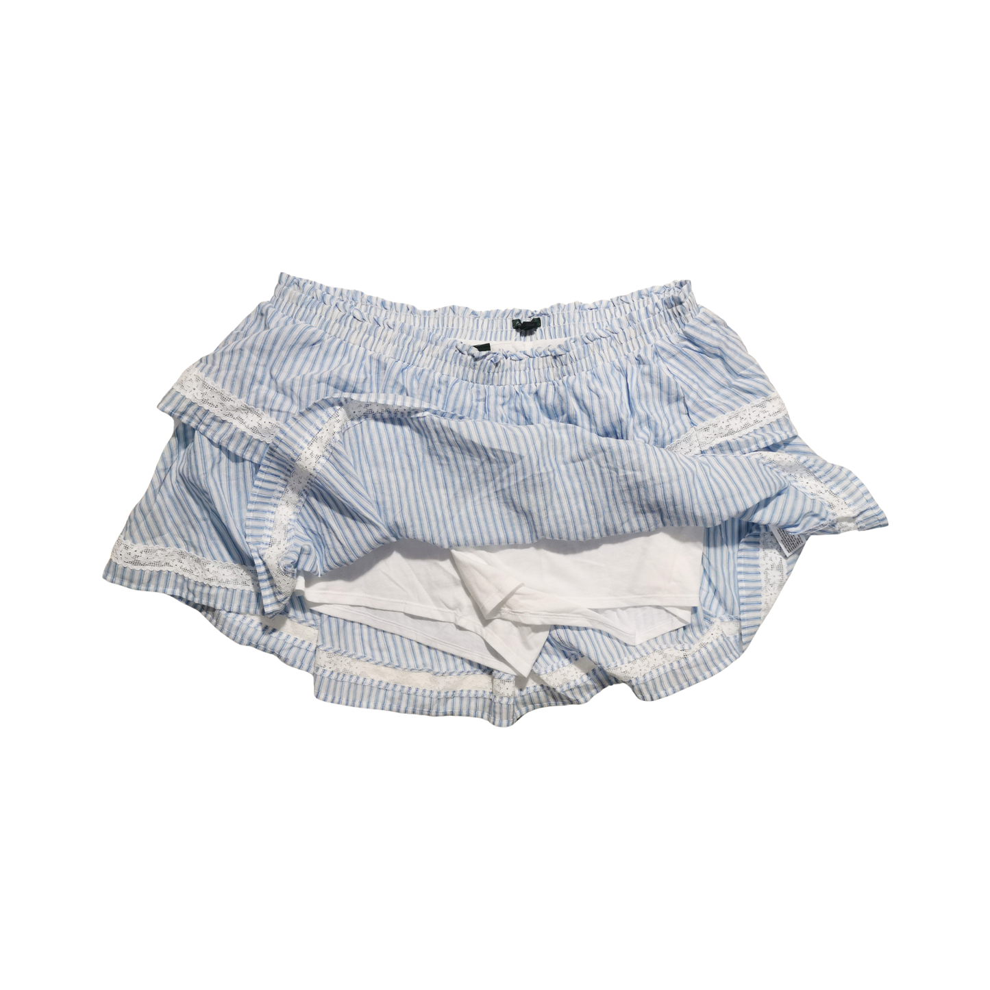 Mini skort de línea A con encaje y volantes WILD FABLE para mujer