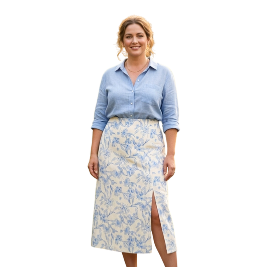 Falda de corte A midi  A NEW DAY para mujer