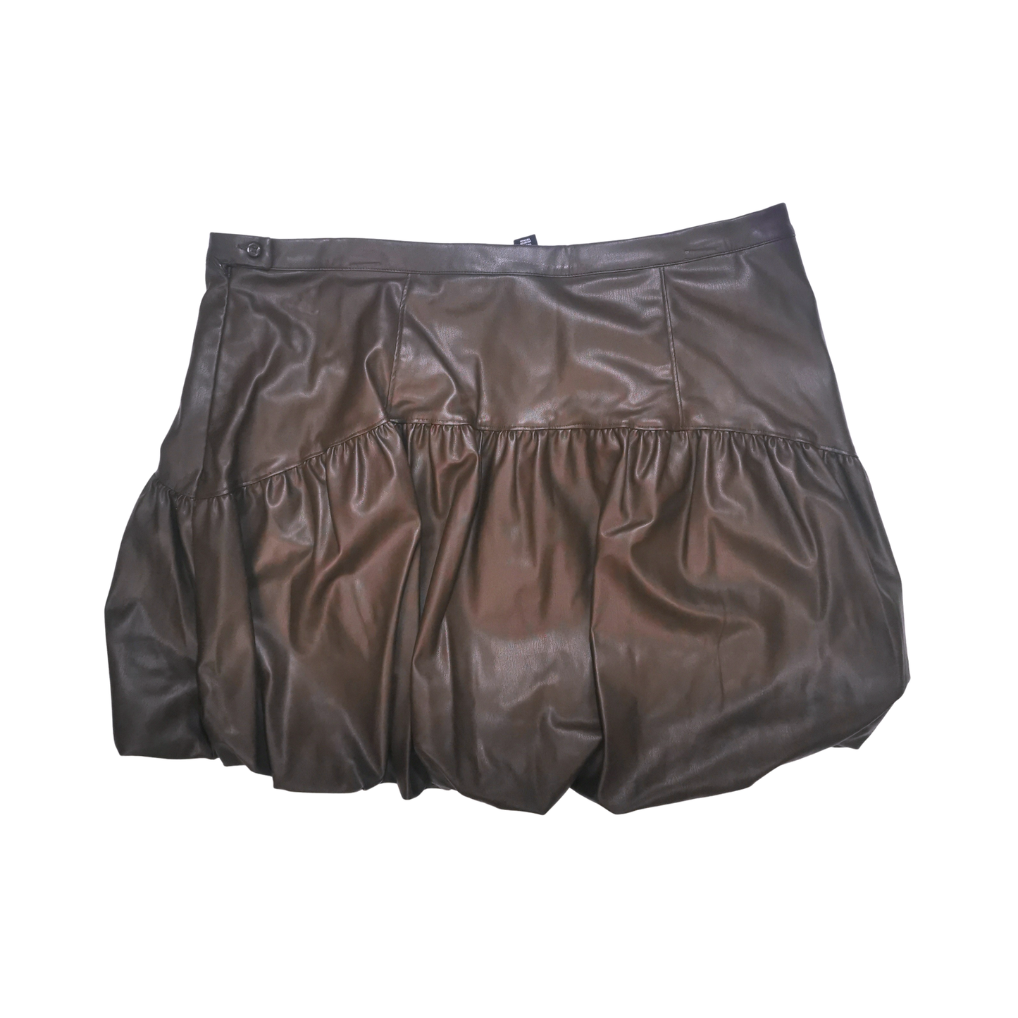 Falda mini estilo Bubble de piel sintética FUTURE COLLECTIVE para mujer