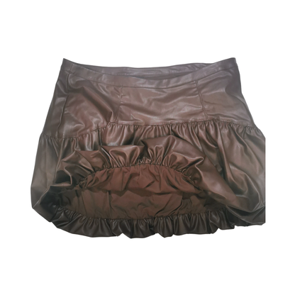 Falda mini estilo Bubble de piel sintética FUTURE COLLECTIVE para mujer