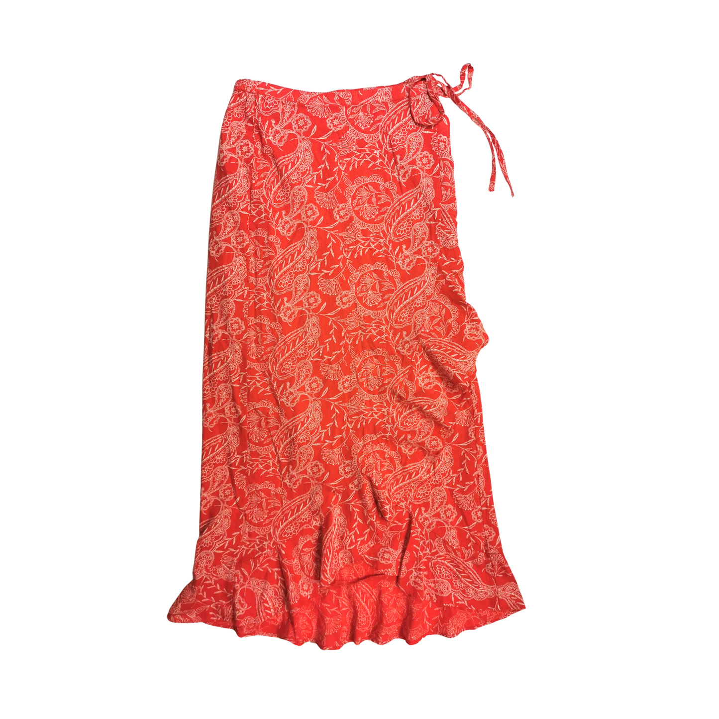 Falda maxi cruzada con volantes UNIVERSAL THREAD para mujer