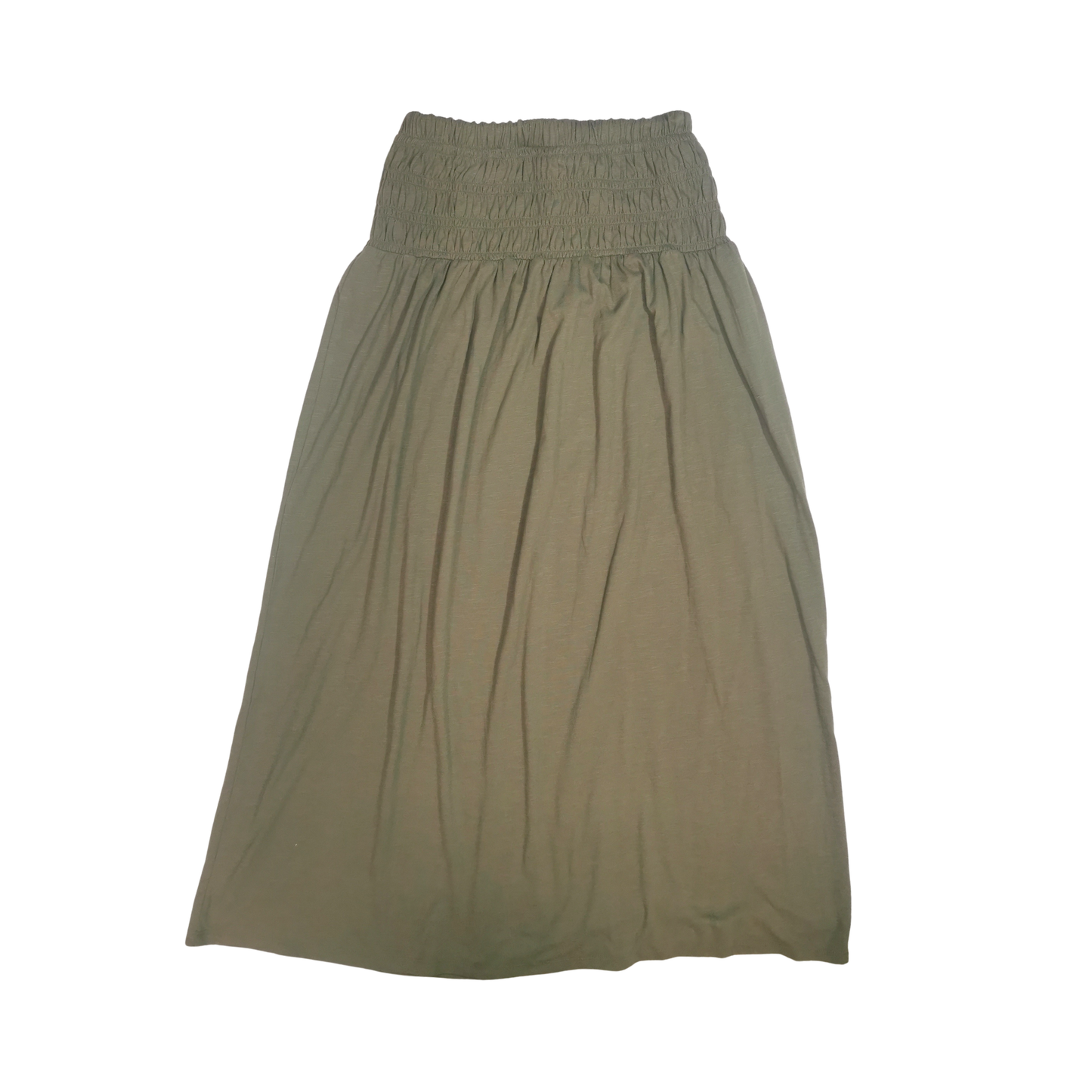 Falda maxi de punto con cintura fruncida y corte en A UNIVERSAL THREAD para mujer
