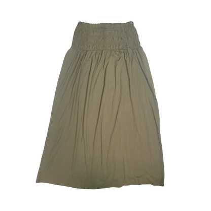 Falda maxi de punto con cintura fruncida y corte en A UNIVERSAL THREAD para mujer